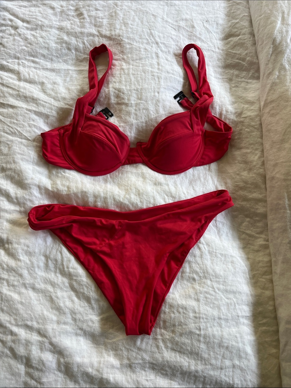 Vetchy Red Women's Two-Piece Bikini Swim Set